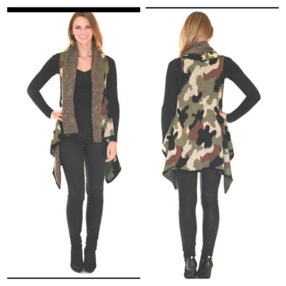 Cashmere Feel Cheetah Vests-NEW.  One Size Fits Most